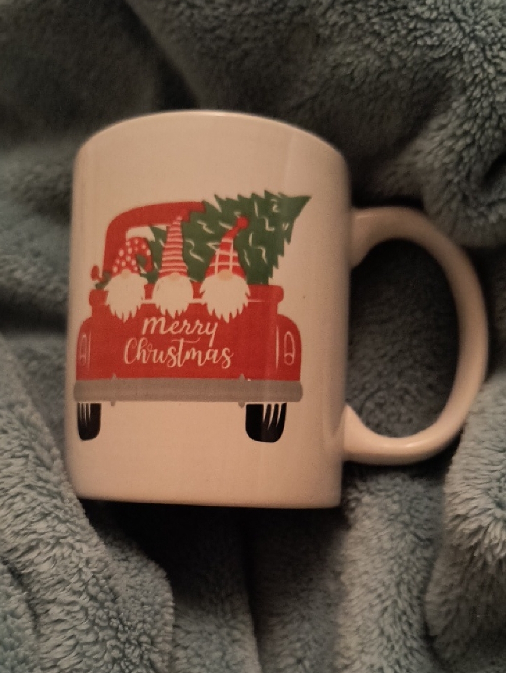 Merry Christmas Red Truck Mug
